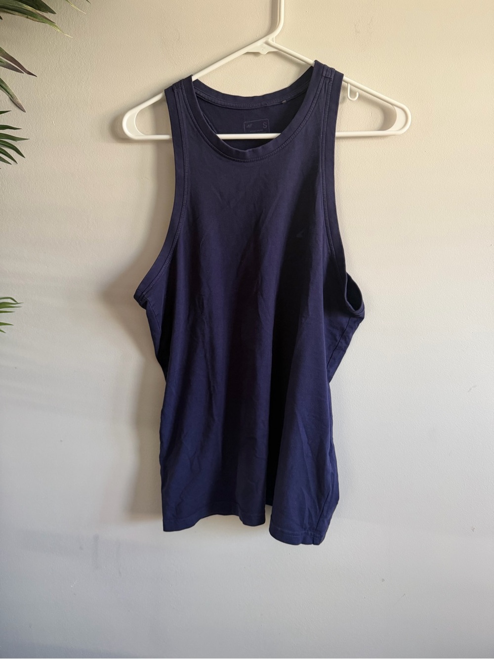 High-Neck Navy Tank Top - Sleek Everyday Layer